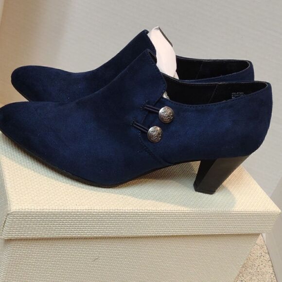 Rialto Blue Suede Shoes - Picture 3 of 5